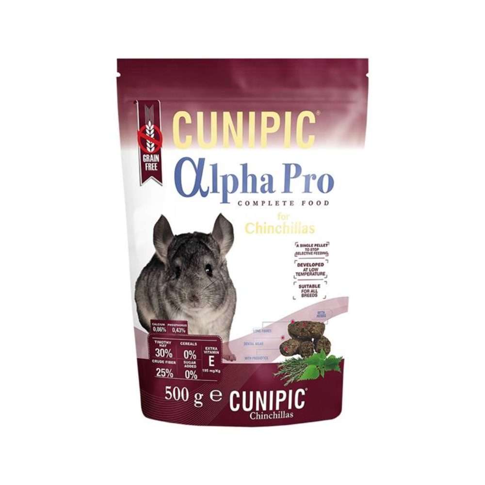 Cunipic Alpha Pro Chinchilla - činčila 500 g