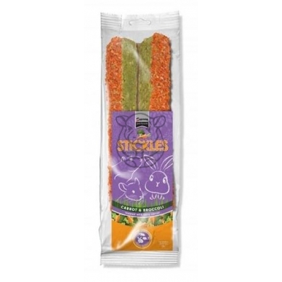 Supreme Tiny FARM Stick.Carrot,Broccoli-tyč býložr 2 ks, 100 g